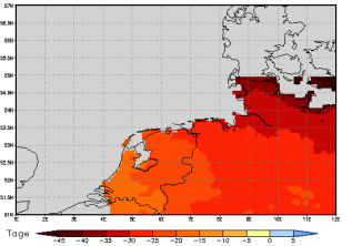 Area mean of this climate scenario: -27 days