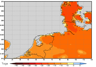 Area mean of this climate scenario: -17 days