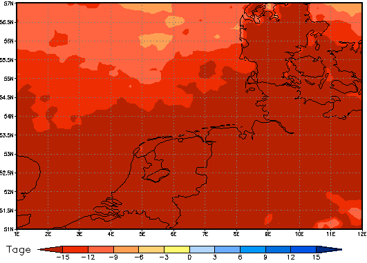 Area mean of this climate scenario: -18 days