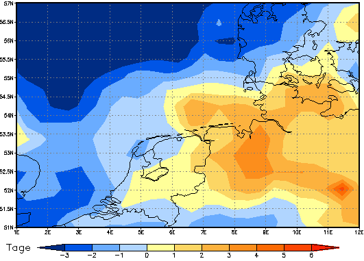 Area mean of this climate scenario: 0 days