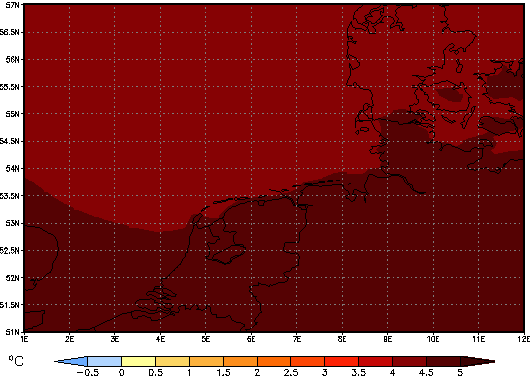 Area mean of this climate scenario: +4.5°C