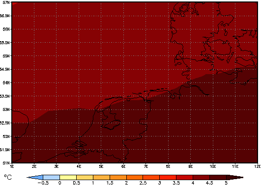 Area mean of this climate scenario: +4.5°C