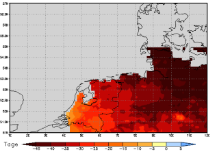 Area mean of this climate scenario: -38 days