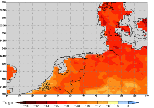 Area mean of this climate scenario: -24 days