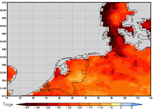 Area mean of this climate scenario: -27 days