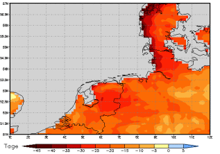 Area mean of this climate scenario: -23 days