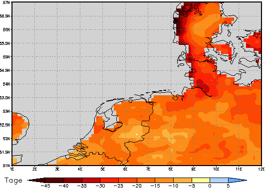 Area mean of this climate scenario: -19 days