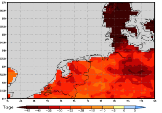 Area mean of this climate scenario: -33 days