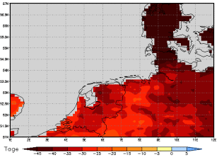 Area mean of this climate scenario: -39 days