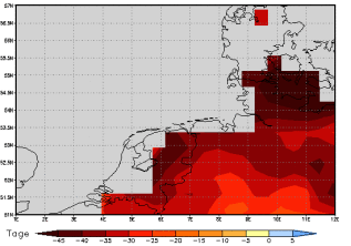 Area mean of this climate scenario: -39 days
