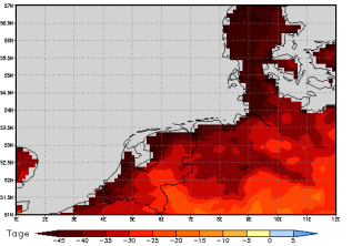 Area mean of this climate scenario: -41 days