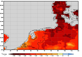 Area mean of this climate scenario: -33 days