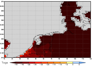Area mean of this climate scenario: -58 days