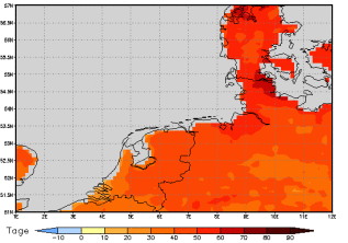 Area mean of this climate scenario: +46 days