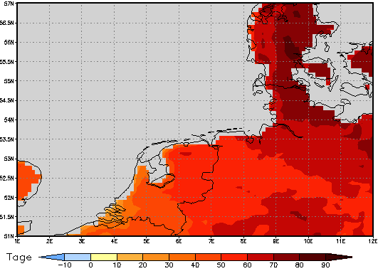 Area mean of this climate scenario: +60 days