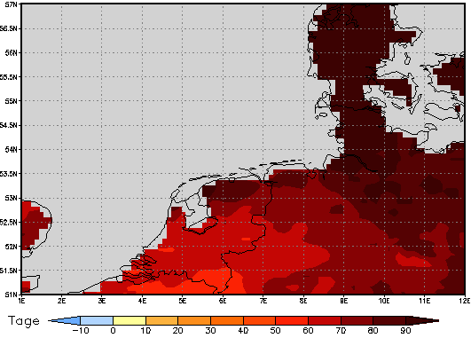 Area mean of this climate scenario: +86 days